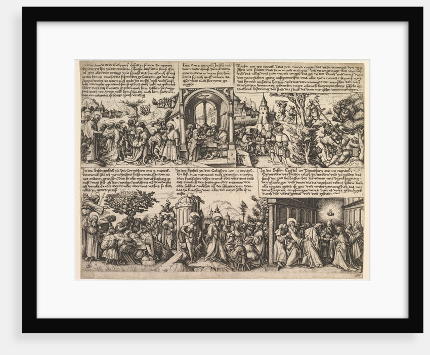 Different Scenes, from the Gospels and from Acta Apostolorum, ca. 1530 by Daniel Hopfer