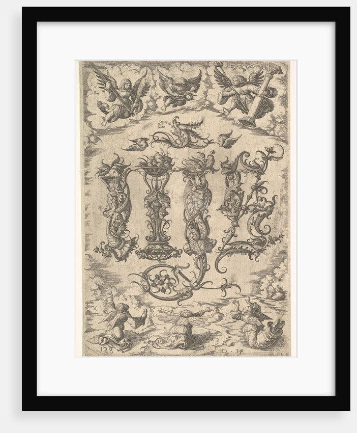 IHS Monogram surrounded by Six Angels, ca. 1485-1536 by Daniel Hopfer