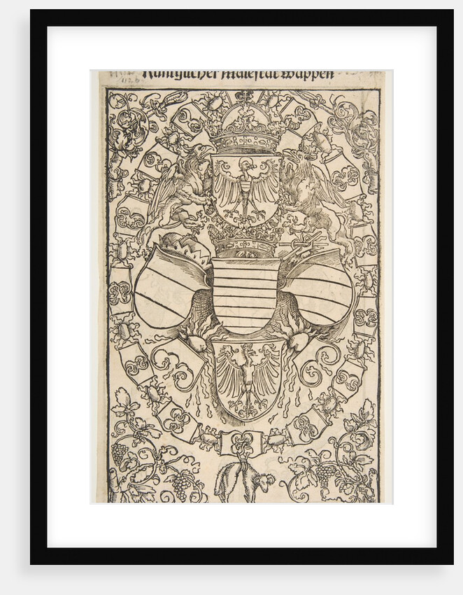 Recto: Coat of Arms of Maximilian I as King of the Romans; verso: Coat of Arms of Florian …, 1502 by Unknown