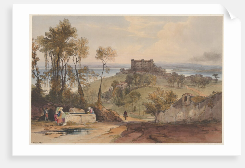 Bracciano, 1841 by Edward Lear