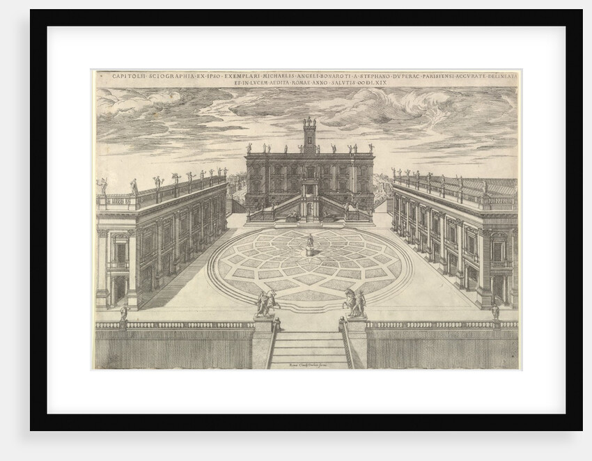 Speculum Romanae Magnificentiae: View of the Roman Capitol, 1569 by Etienne Duperac