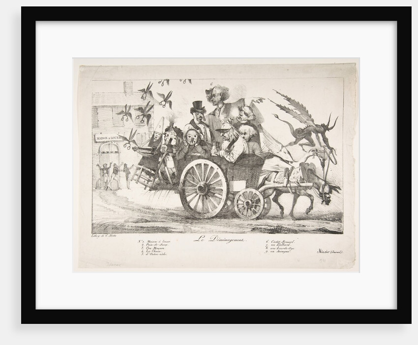 The Board of Censors Moves Out, 1822 by Eugene Delacroix