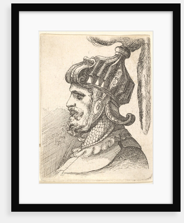 Helmeted head, 1662-78 by Francis Place