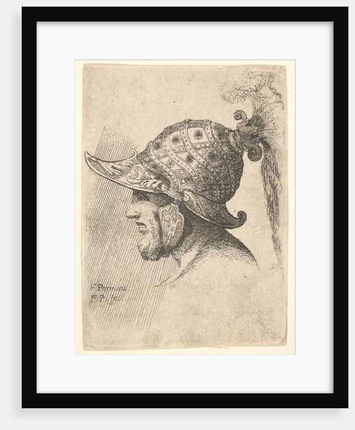 Helmeted head, 1662-78 by Francis Place