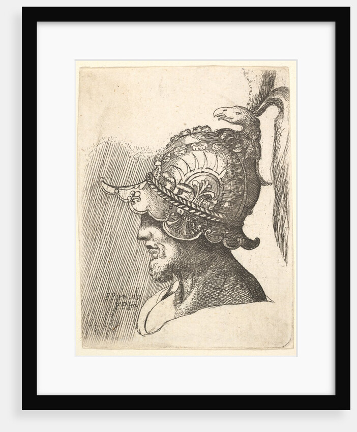 Helmeted head, 1662-78 by Francis Place