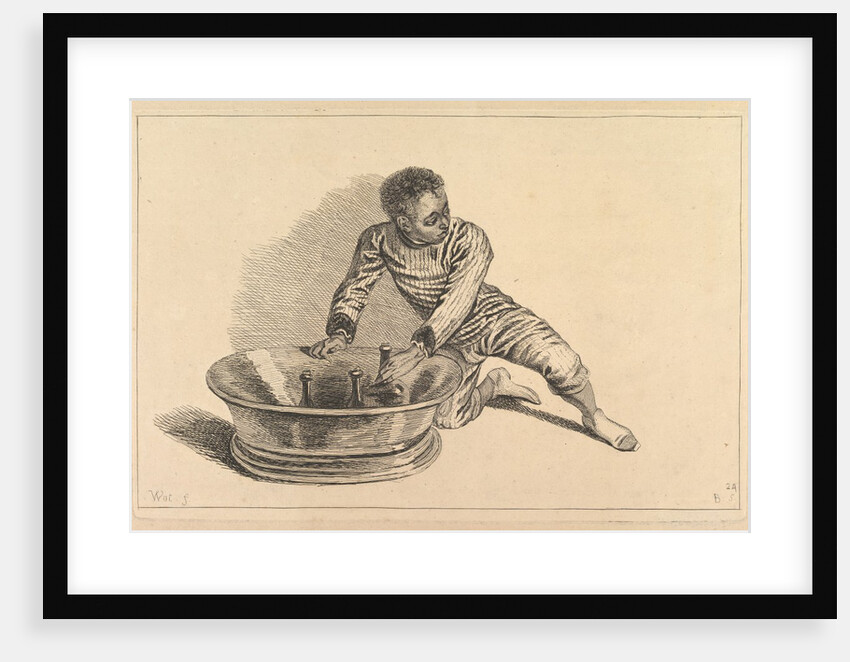 Black African Removing Bottles From a Cooler, 18th century by Francois Boucher