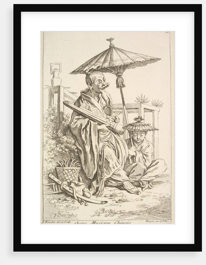 Another Chinese Musician, 1738-45 by Francois Boucher