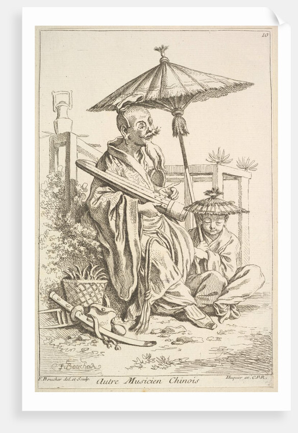 Another Chinese Musician, 1738-45 by Francois Boucher