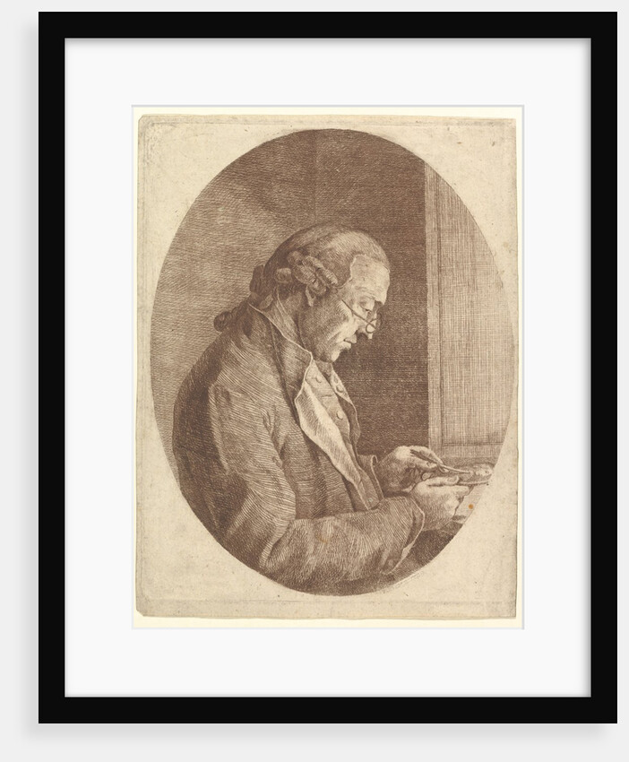 Portrait of an Artist Sketching a Portrait Miniature, 1799 by Franz Jakob Josef Ignatz von Predl