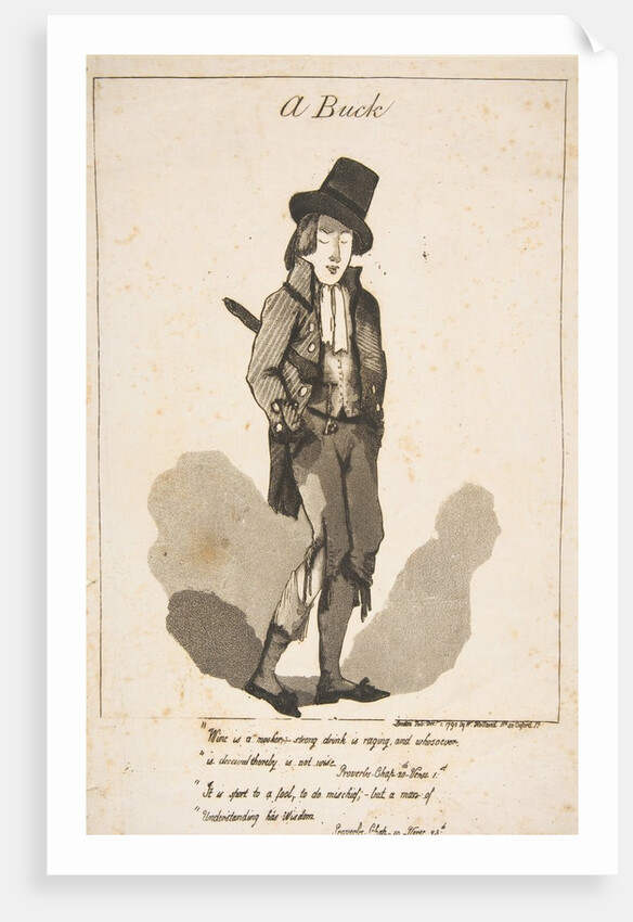 A Buck, December 1, 1790 by George Moutard Woodward