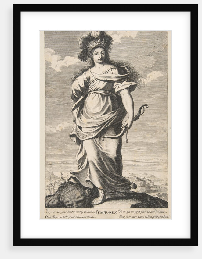 Sémiramis, ca. 1639-40 by Gilles Rousselet/Abraham Bosse