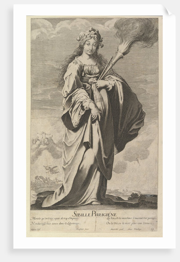 Sibylle Phrygienne, ca. 1635 by Gilles Rousselet/Abraham Bosse
