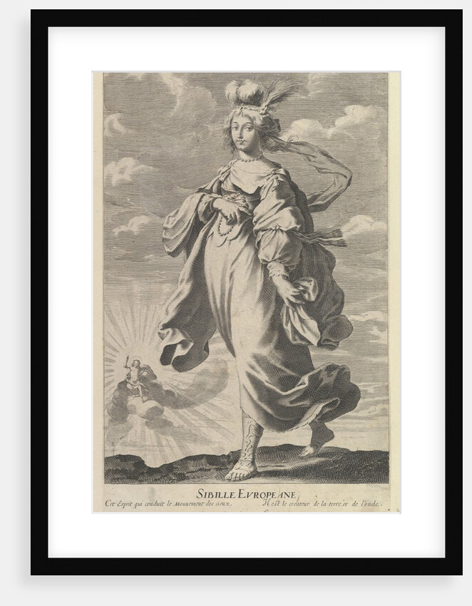 Sibylle Européenne, ca. 1635 by Gilles Rousselet/Abraham Bosse