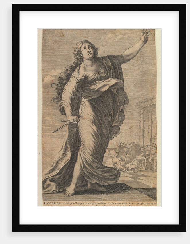 Lucrèce, 1647 by Gilles Rousselet/Abraham Bosse