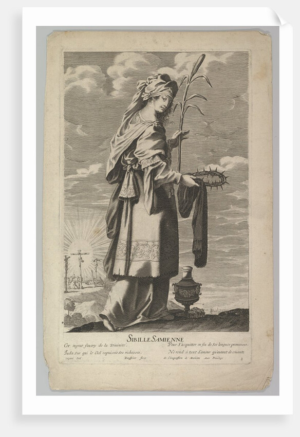 Sibylle Samienne, ca. 1635 by Gilles Rousselet/Abraham Bosse