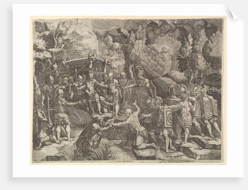 Sinon Deceiving the Trojans, mid-1540's by Giorgio Ghisi