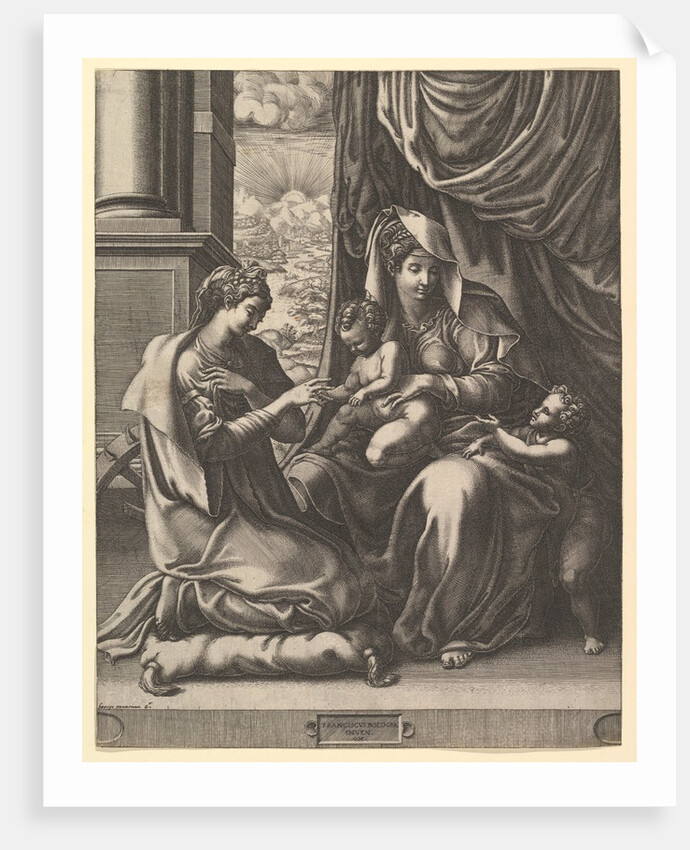 The Mystic Marriage of St. Catherine, ca. 1555-56 by Giorgio Ghisi