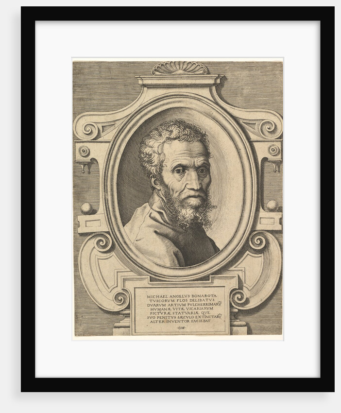Portrait of Michelangelo, after 1564 by Giorgio Ghisi