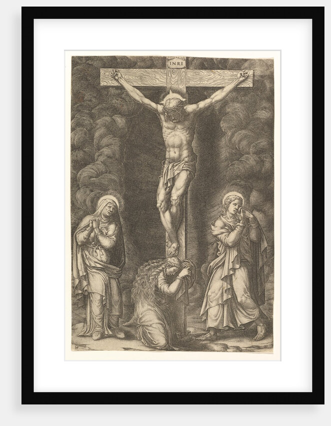 The Crucifixion with the Virgin, the Magdalen, and St. John, late 1570s by Giorgio Ghisi