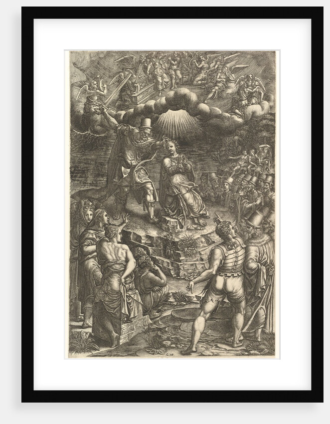 The Martrydom of St. Barbara, late 1570s by Giorgio Ghisi