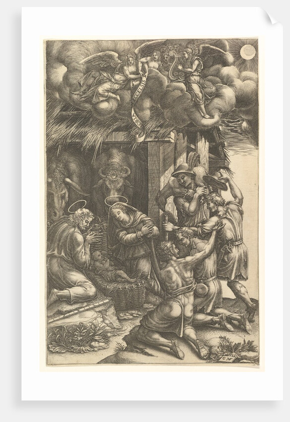 The Adoration of the Shepherds, late 1570s by Giorgio Ghisi