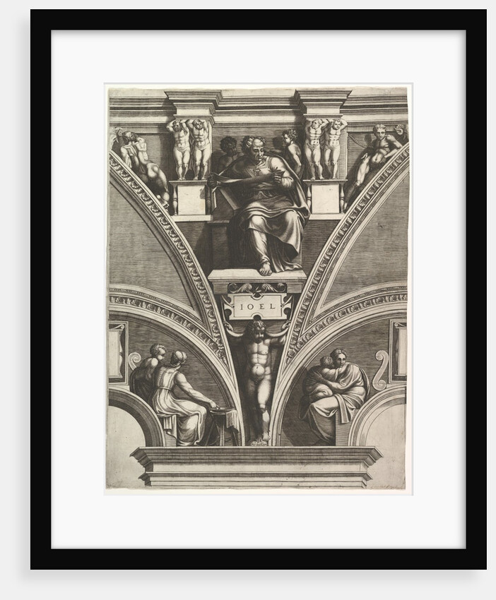 The Prophet Joel; from the series of Prophets and Sibyls in the Sistine Chapel, 1570-75 by Giorgio Ghisi