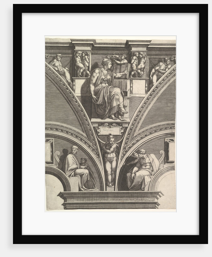 The Eritrean Sibyl; from the series of Prophets and Sibyls in the Sistine Chapel, 1570-75 by Giorgio Ghisi
