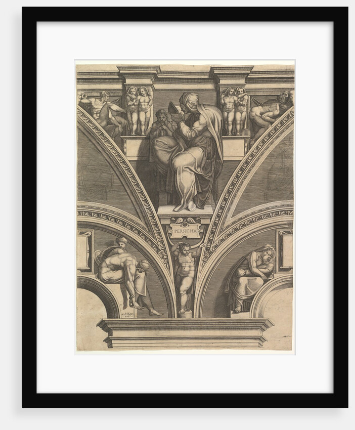 The Persian Sibyl; from the series of Prophets and Sibyls in the Sistine Chapel , 1570-75 by Giorgio Ghisi