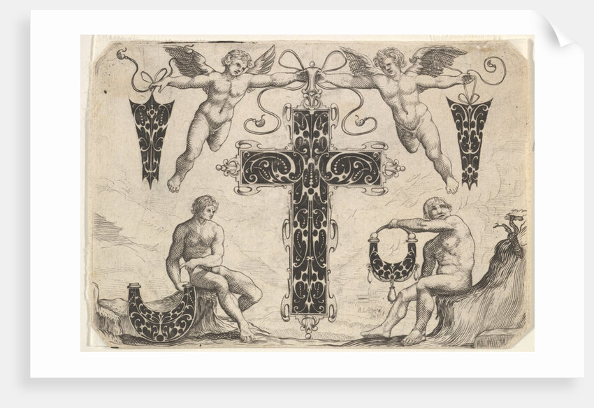 Cross-shaped Pendant and Four Other Motifs, 1622 by Giovanni Battista Costantini