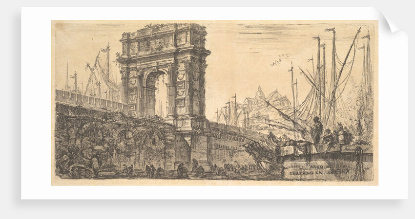 Plate 28: Arch of Trajan in Ancona, ca. 1748 by Giovanni Battista Piranesi