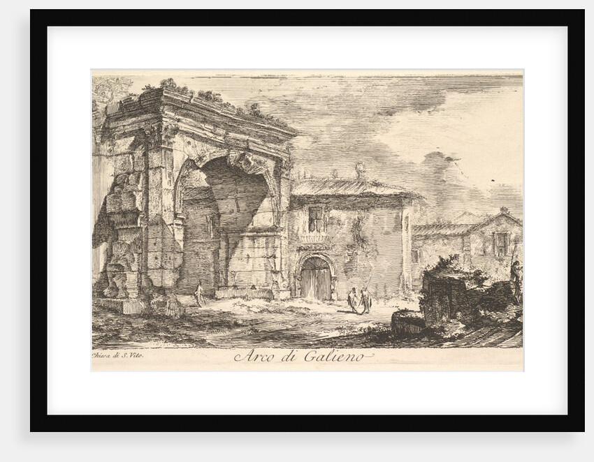 Arch of Galienus. 1. Façade od the Church of S. Vit by Giovanni Battista Piranesi