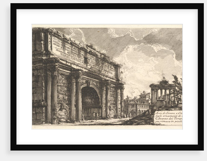 The Arch of Septimius Severus, ca. 1756 by Giovanni Battista Piranesi