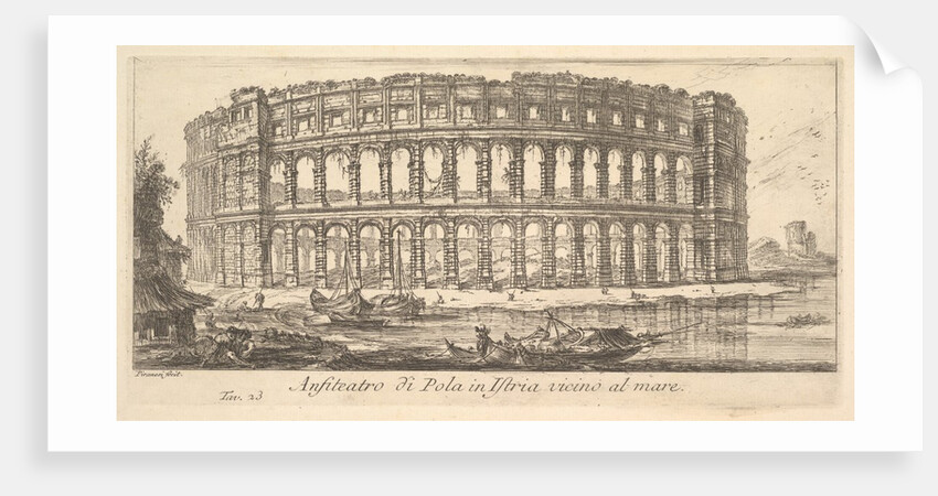 Plate 23: Amphitheater of Pola in Istria near the se by Giovanni Battista Piranesi