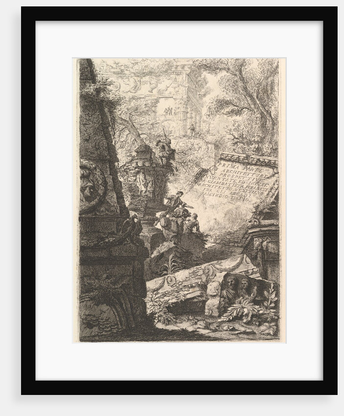 Frontispiece: Prima Parte di Architetture,e Prospettive, Rome, ca. 1750 by Giovanni Battista Piranesi