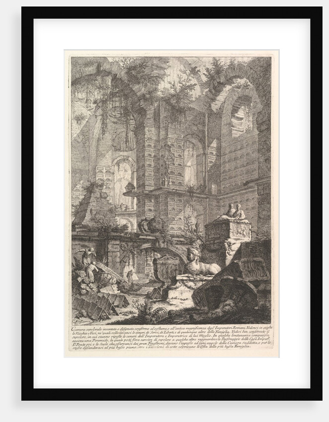 Camera sepolcrale inventata e disegnata conforme al costume, e all'antica magnificenza…, ca. 1750 by Giovanni Battista Piranesi
