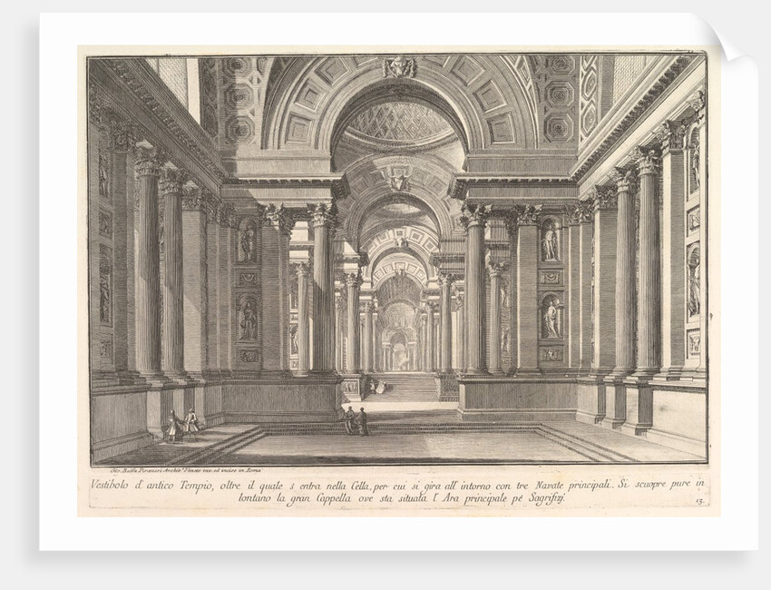 Vestibule of an ancient temple . . ., ca. 1743-50 by Giovanni Battista Piranesi