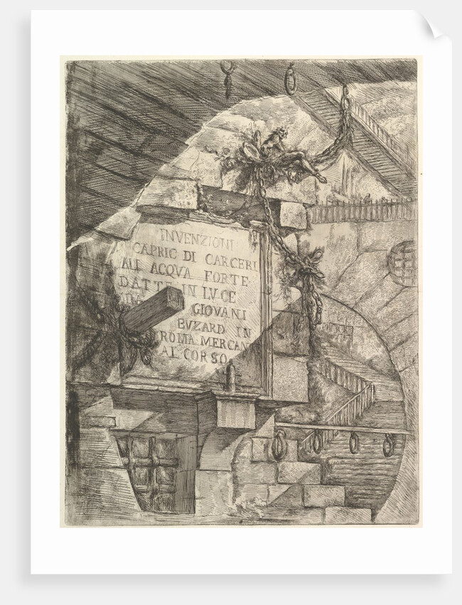 Title Page, from Carceri d'invenzione, ca. 1749-50 by Giovanni Battista Piranesi