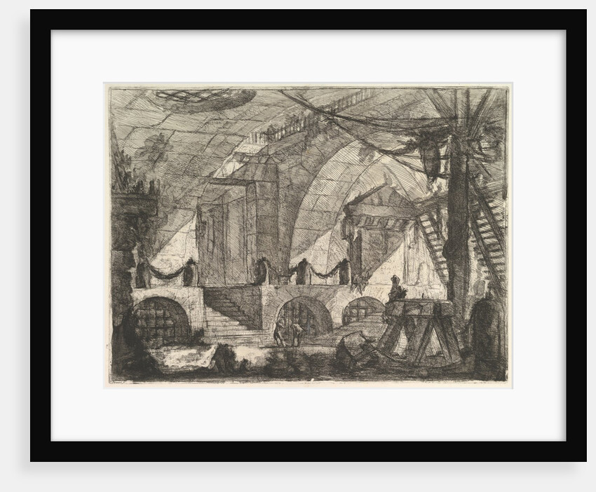 The Sawhorse, from Carceri d'invenzione, ca. 1749-50 by Giovanni Battista Piranesi
