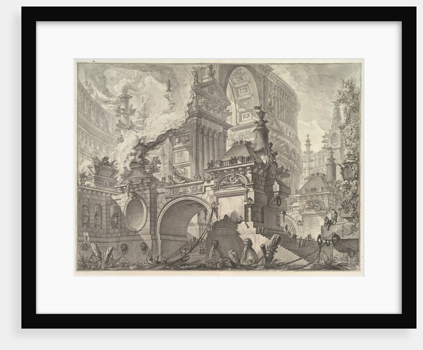 Parte di ampio magnifico Porto all'uso degli antichi Romani, ove si scuopre l'inter…, ca. 1749-50 by Giovanni Battista Piranesi