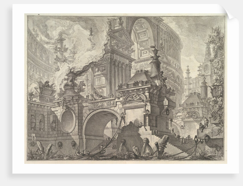 Parte di ampio magnifico Porto all'uso degli antichi Romani, ove si scuopre l'inter…, ca. 1749-50 by Giovanni Battista Piranesi