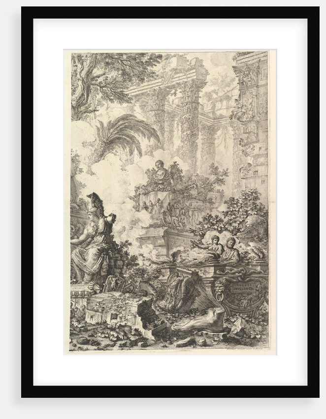 Frontispiece, with Statue of Minerva, ca. 1748 by Giovanni Battista Piranesi