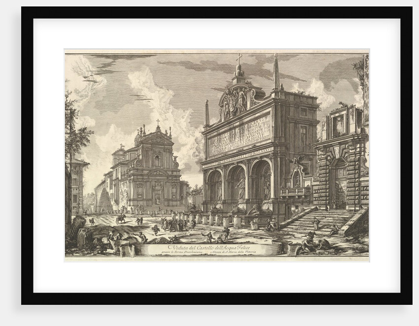 View of the Fountainhead of the Acqua Felice…., from Vedute di Roma, ca. 1751 by Giovanni Battista Piranesi
