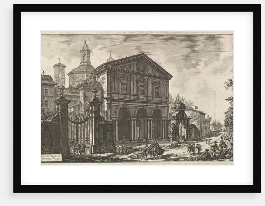 View of the Basilica of San Sebastiano fuori delle mura [St. Sebastian ouside the Wall…, ca. 1750 by Giovanni Battista Piranesi
