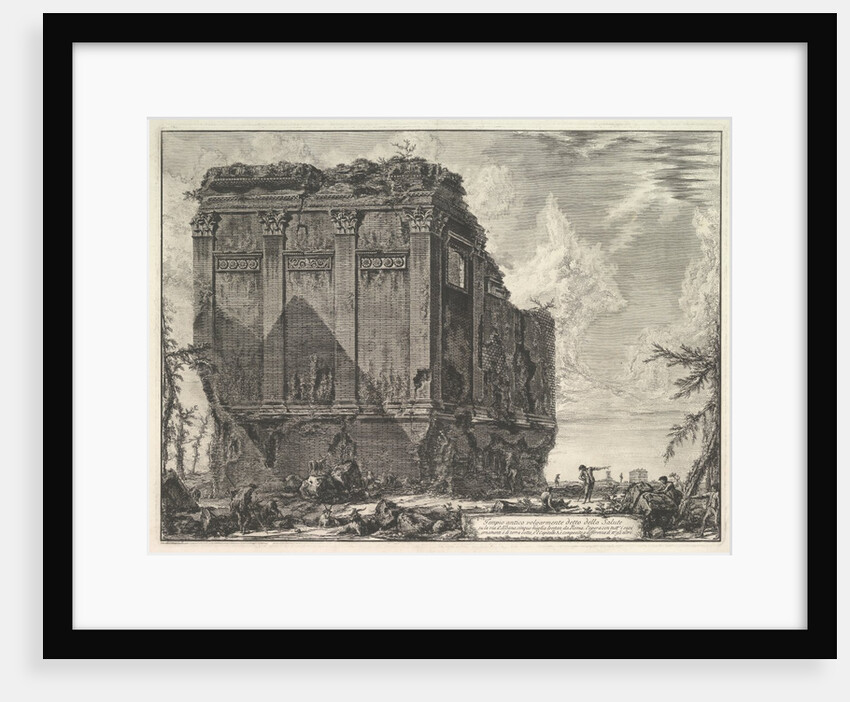 The so-called Temple of Salus, on the road to Alban by Giovanni Battista Piranesi
