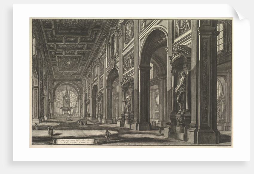 S. Giovanni in Laterano. Interior, ca. 1768 by Giovanni Battista Piranesi