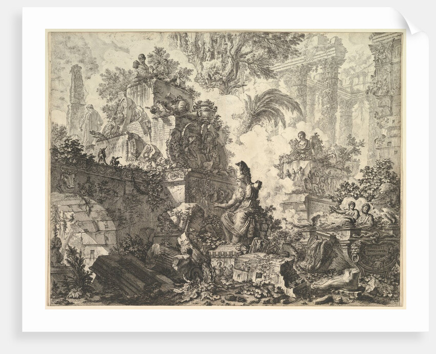 Frontispiece, with Statue of Minerva, ca. 1748 by Giovanni Battista Piranesi