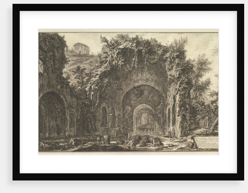 The so-called Grotto of Egeri by Giovanni Battista Piranesi