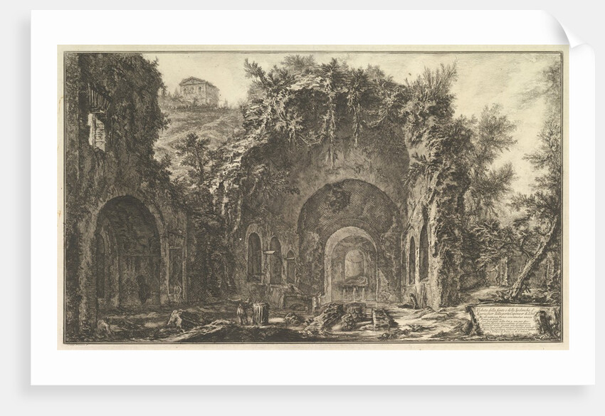 The so-called Grotto of Egeri by Giovanni Battista Piranesi