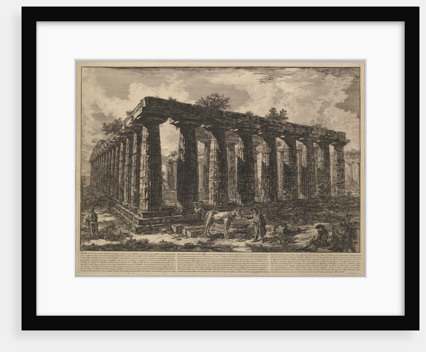 View showing the remains of a large enclosure of columns…, from Différentes vues de …, ca. 1748 by Giovanni Battista Piranesi