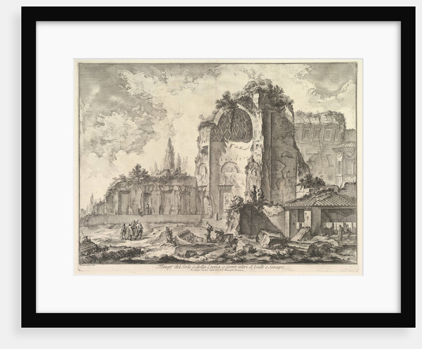 The Temple of Venus and Roma, ca. 1759 by Giovanni Battista Piranesi